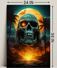 Skull Island Sunset Poster