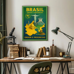 Brazil Ordem E Progresso Poster