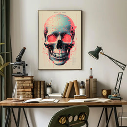 Technological Skull Poster