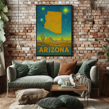 Arizona Starry Night Poster