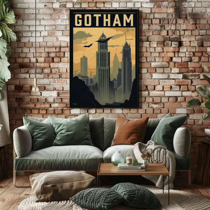 Gotham Vintage Travel Poster