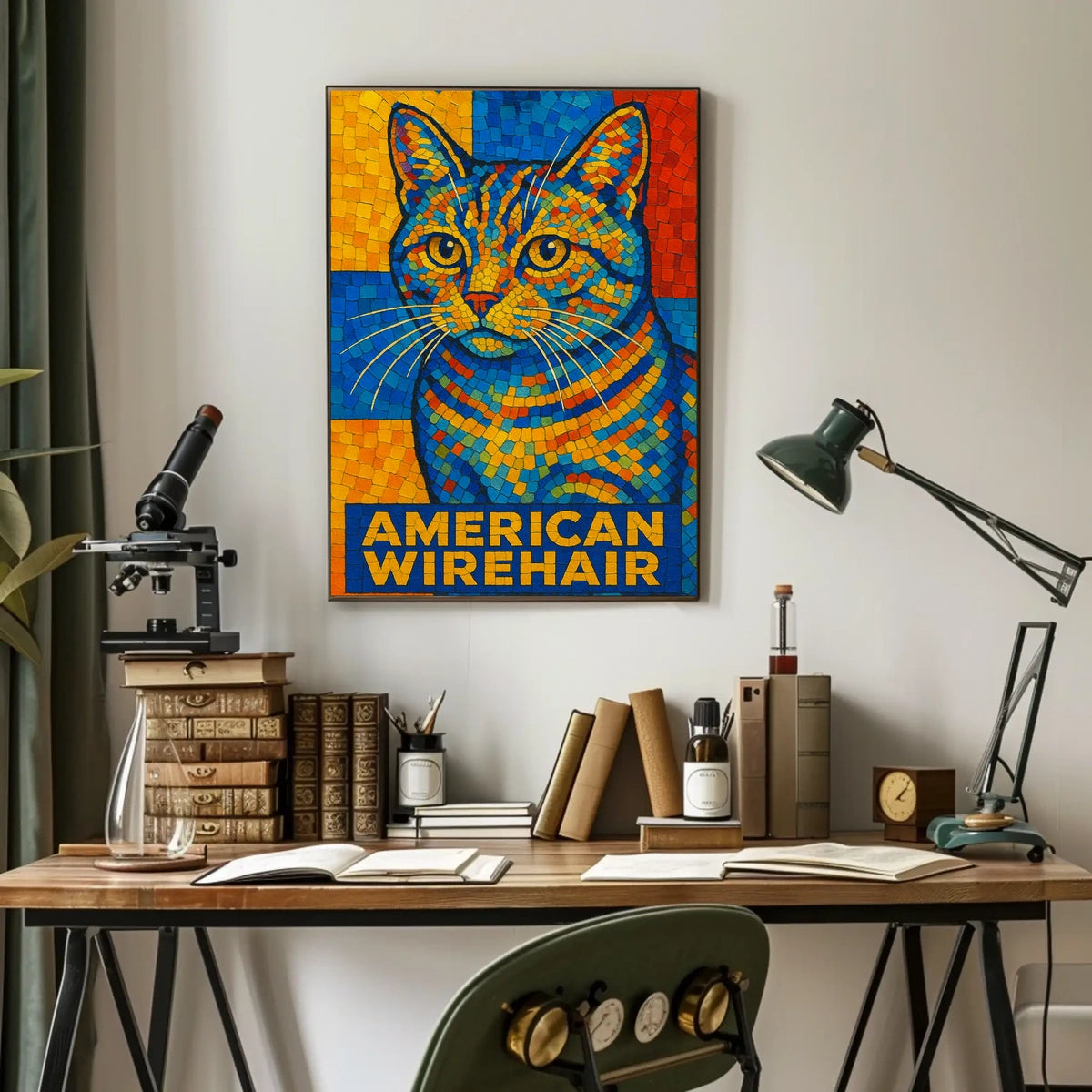 American Wirehair Mosaic Poster