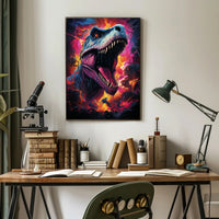 Roaring Prehistoric Fury Poster PosterGoat