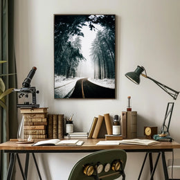 Winter Road Serenity, National Park Poster