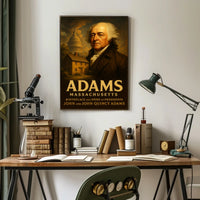 John And John Quincy Adams Poster