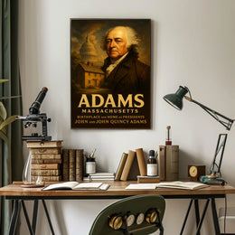 John And John Quincy Adams Poster