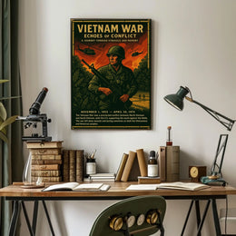 Vietnam War Echoes of Conflict Poster