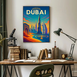 Dubai Poster City Of Wonders Vibrant Skyline For Travelers