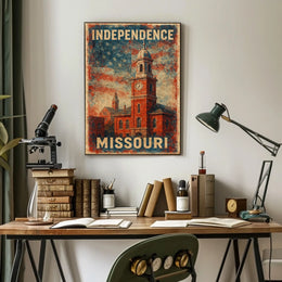 Independence Missouri Wanderlust Photography Realism Poster