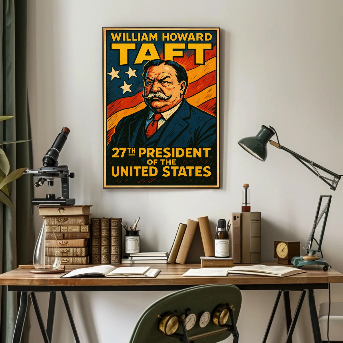 William Howard Taft 27th President Poster Vintage Wall Art