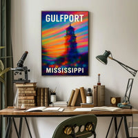 Gulfport Mississippi Coastal Travel Photography Poster