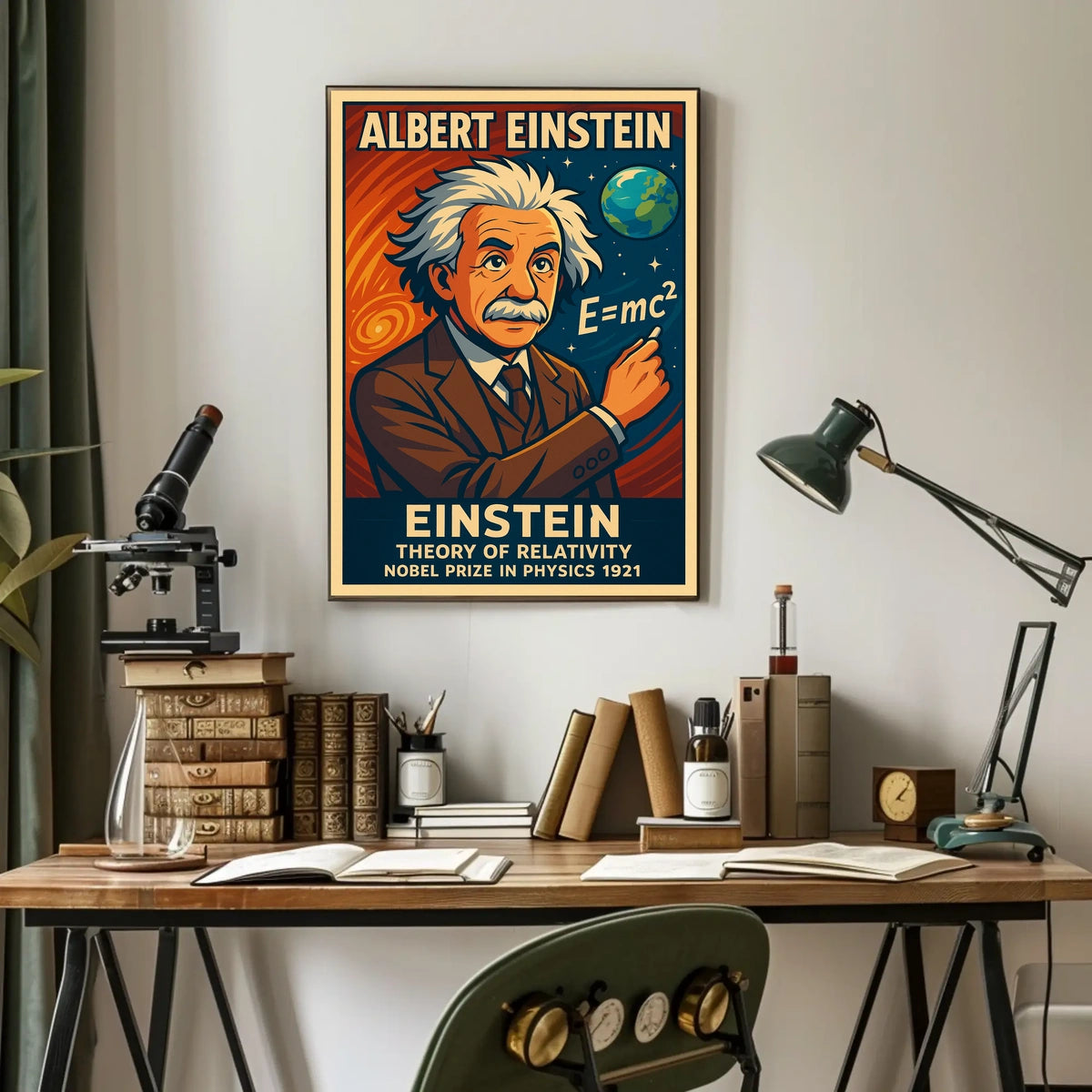 Albert Einstein Theory Of Relativity Poster