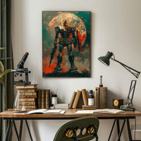 Galactic Mech Warrior Art Print Poster Decor PosterGoat