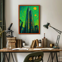 Abstract Urban Skyline Poster