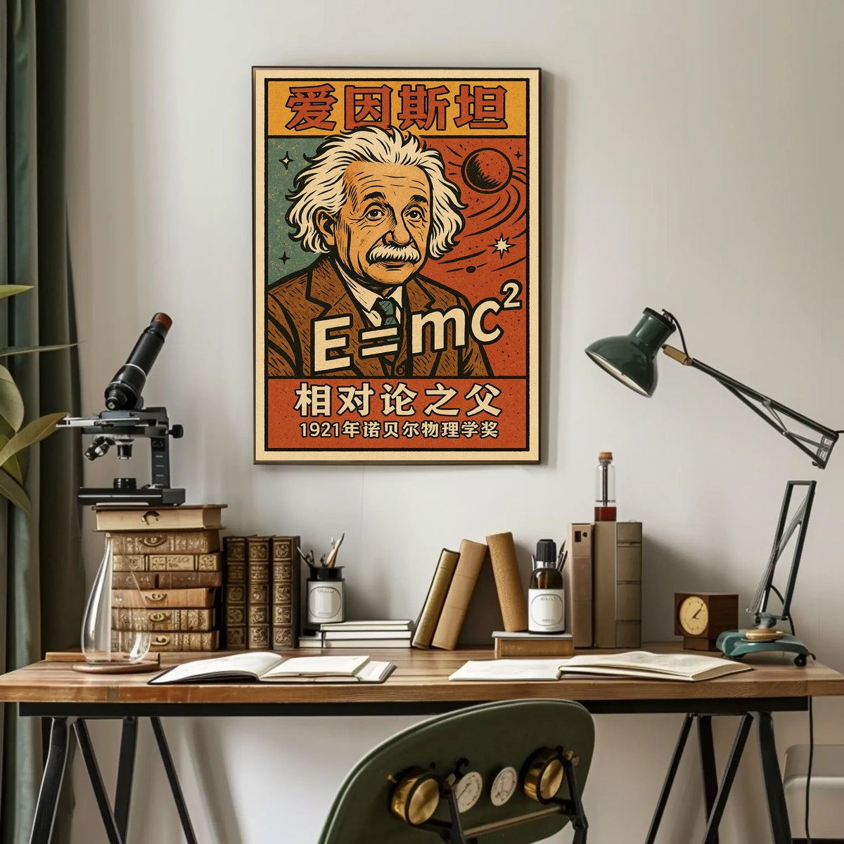 Einstein Relativity Vintage Science Lover Poster