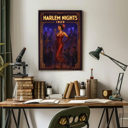 Harlem Nights Jazz Club 1929 Cultural or Heritage Poster