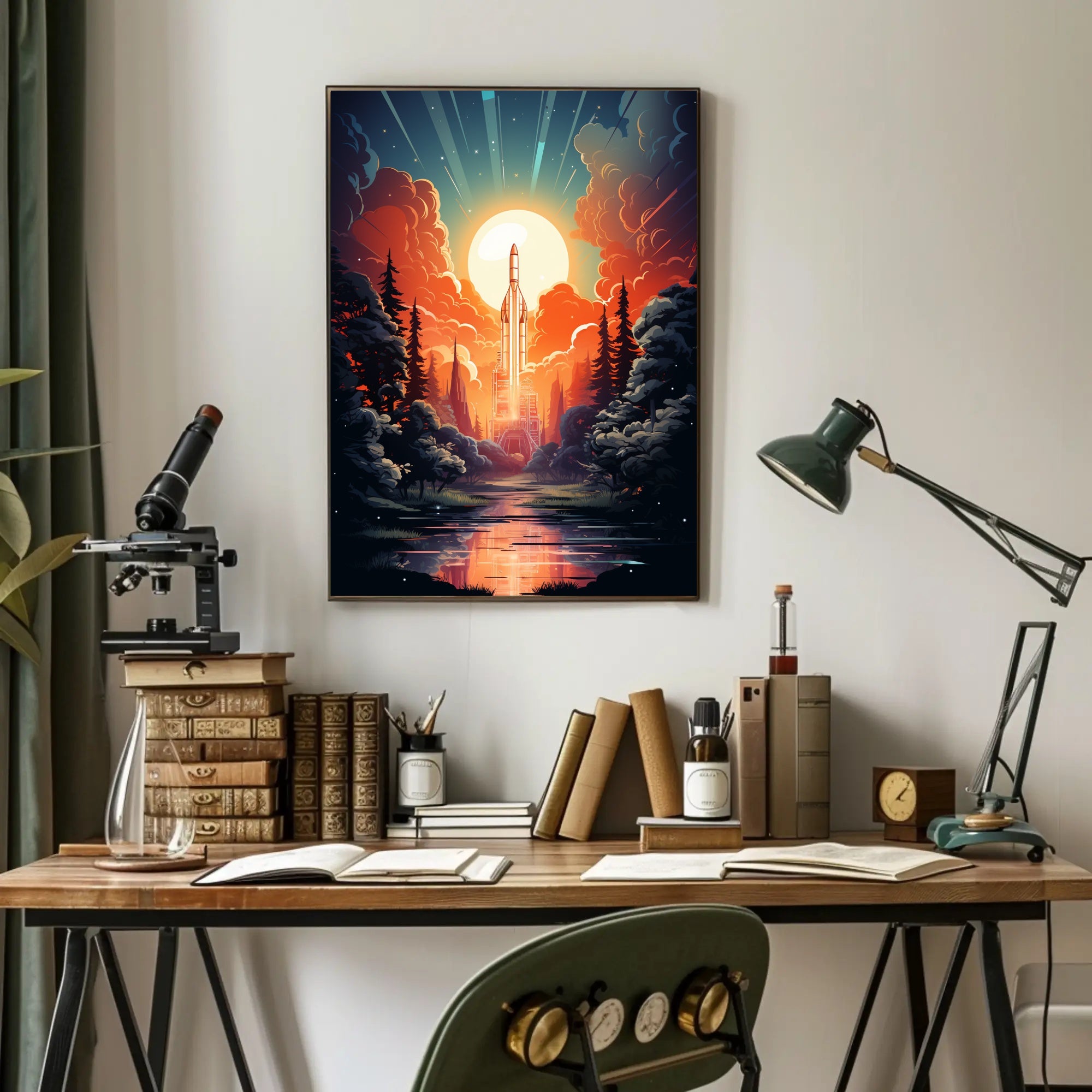 Celestial Launch Poster
