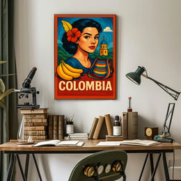Vibrant Colombia Poster