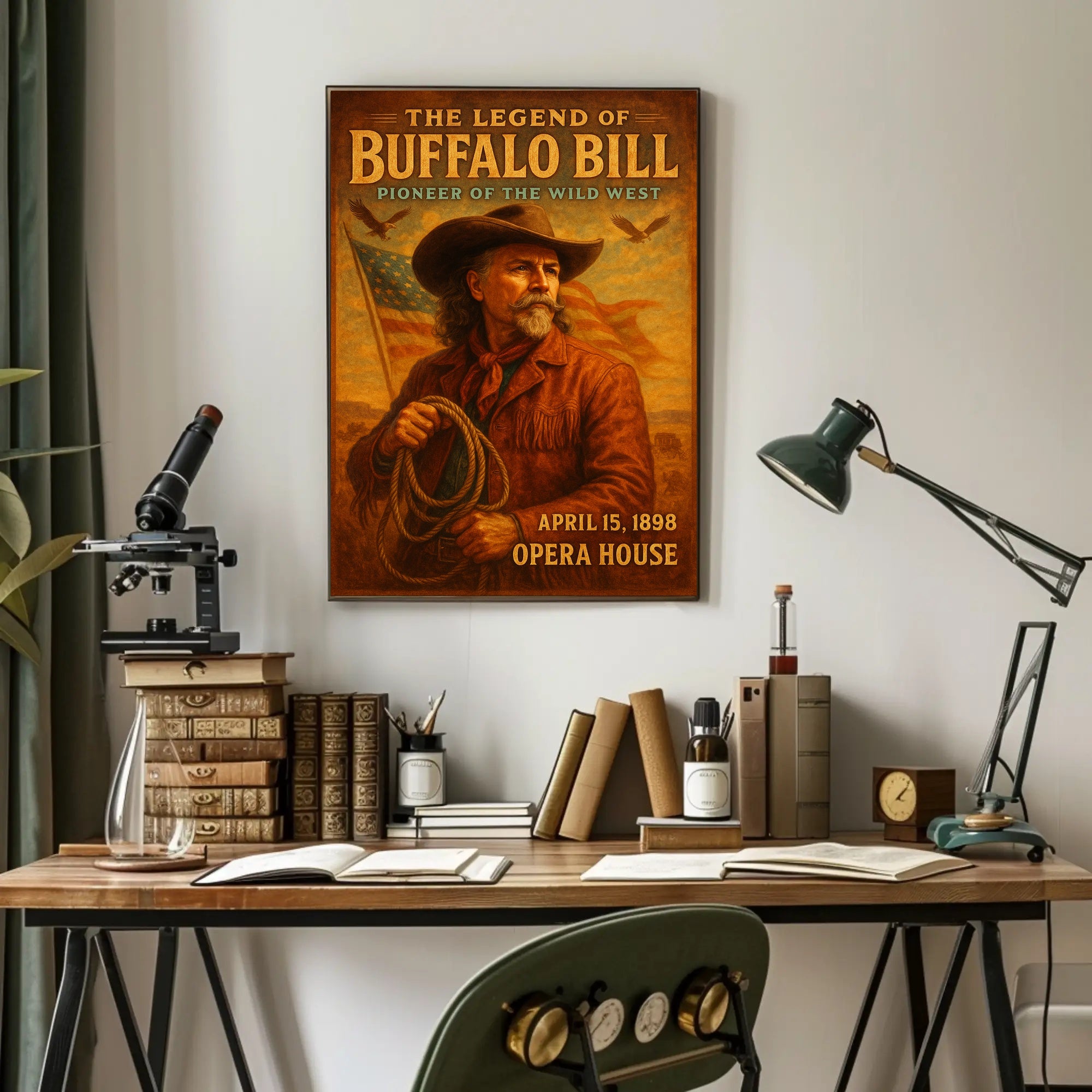 The Legend Of Buffalo Bill Poster Vintage Wall Art