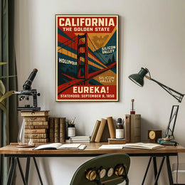California The Golden State Poster