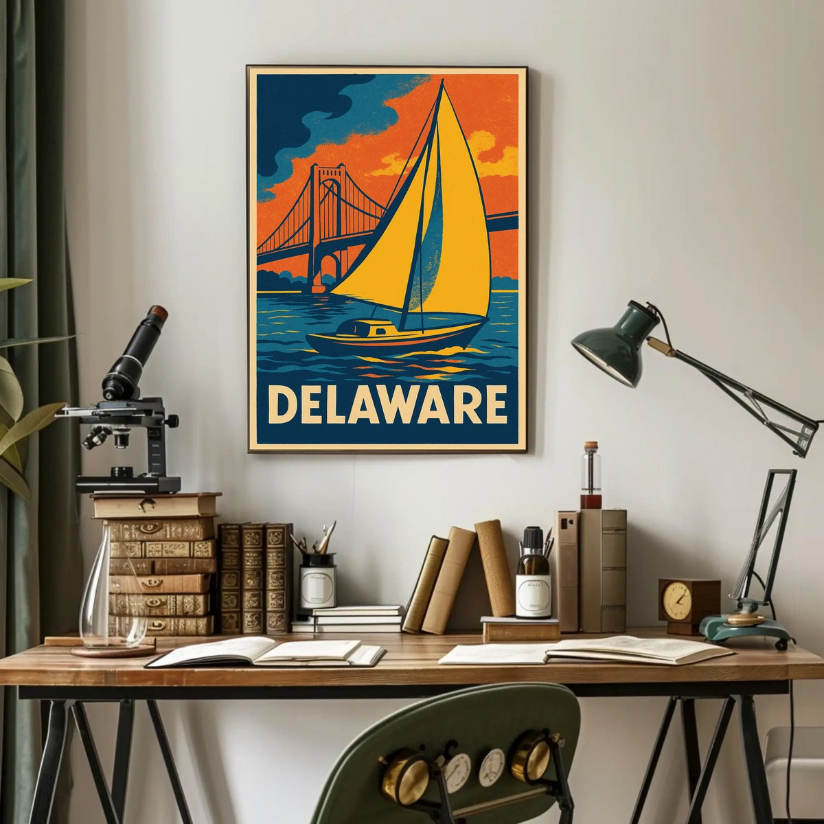 Delaware Travel Poster