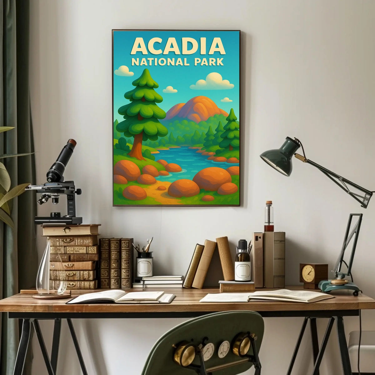 Acadia National Park Scenic Wanderlust Poster
