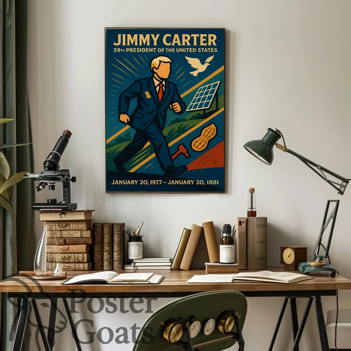 Jimmy Carter Vintage Presidential Poster