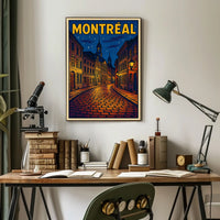 Montréal Nightscape Poster