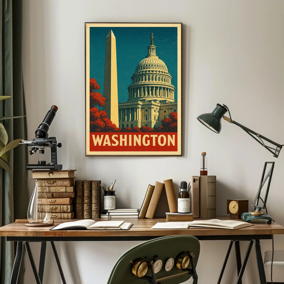 Washington Landmarks Poster
