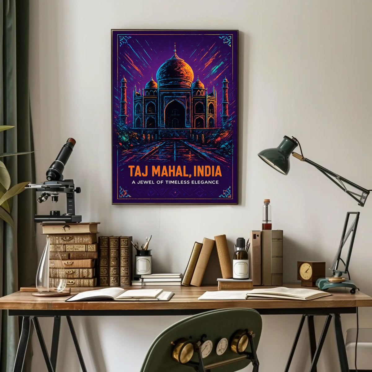 Taj Mahal, India A Jewel of Timeless Elegance Poster