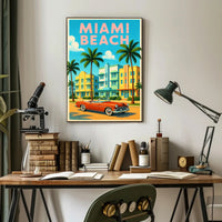 Miami Beach Vibes Poster PosterGoat