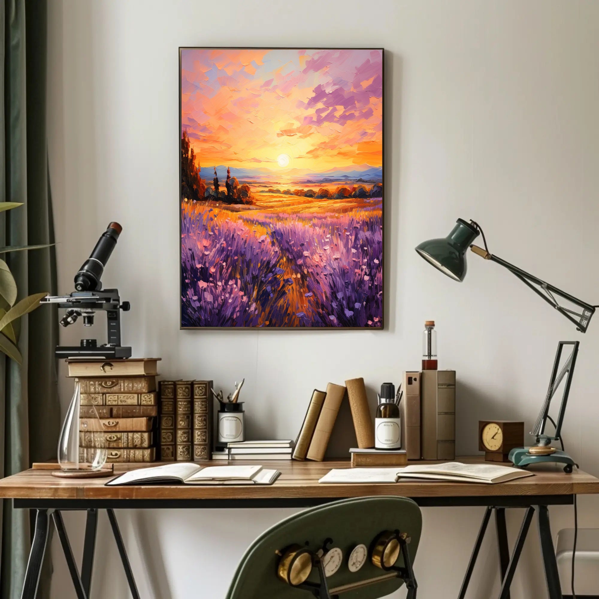 Lavender Sunset Poster