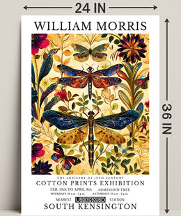 William Morris Inspired Exhibition Art Nouveau Poster