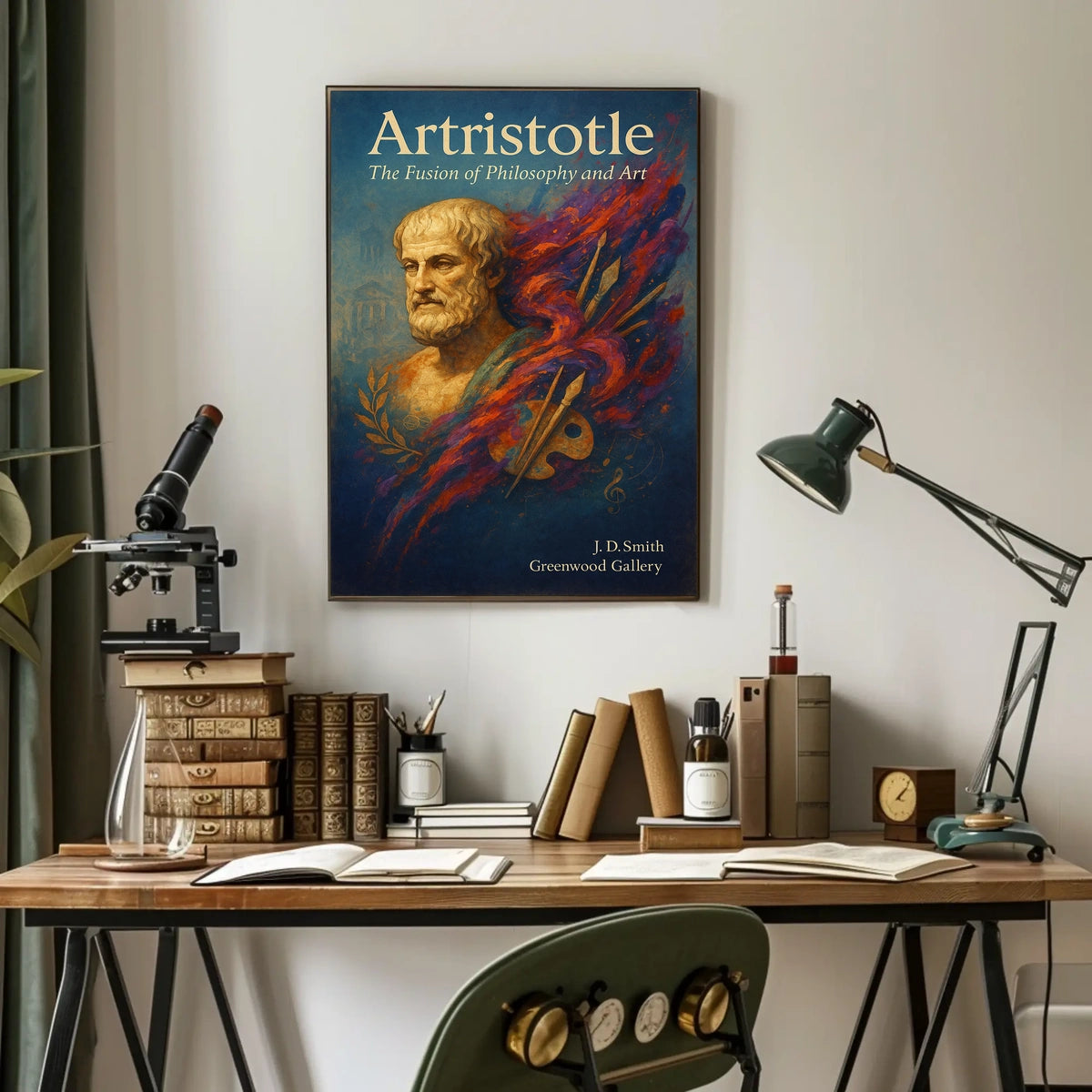 Artristotle The Fusion of Philosophy and Art Poster