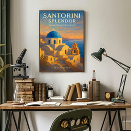 Santorini Splendor Poster