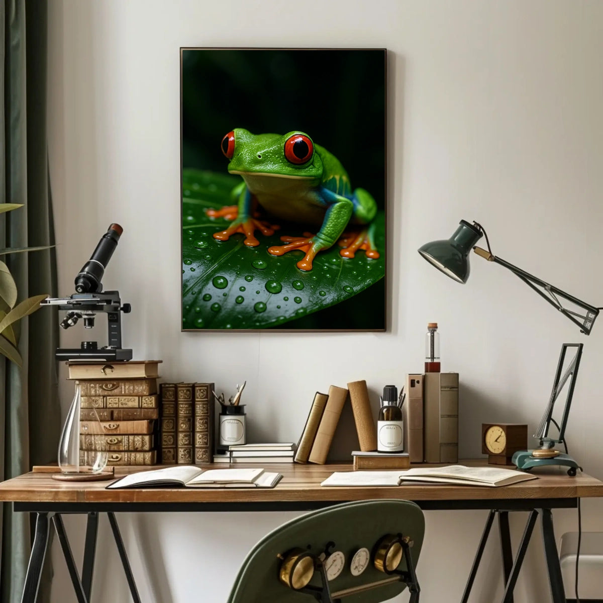 Vibrant Rainforest Frog Poster
