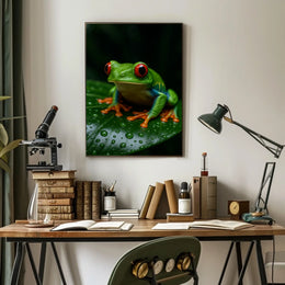 Vibrant Rainforest Frog Poster