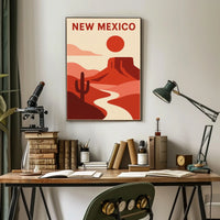 New Mexico Desert Landscape Poster