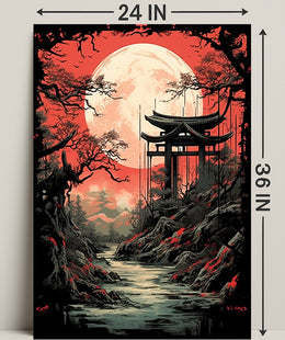 Moonlit Tranquility Poster PosterGoat
