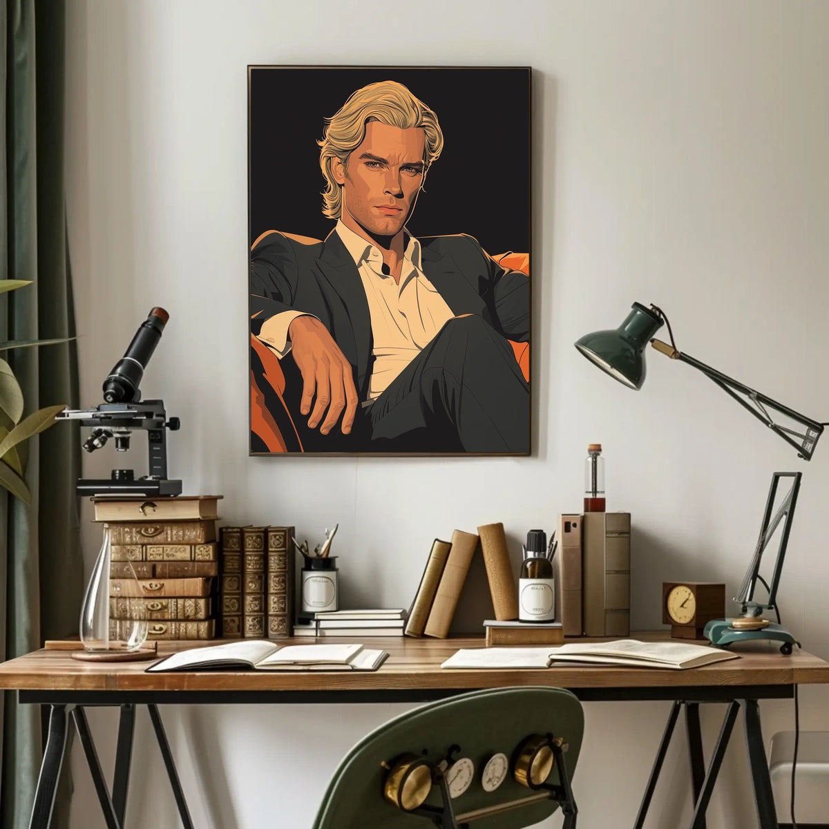 The Confident Gaze Poster
