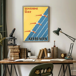 Sunshine And Surf Australia Poster