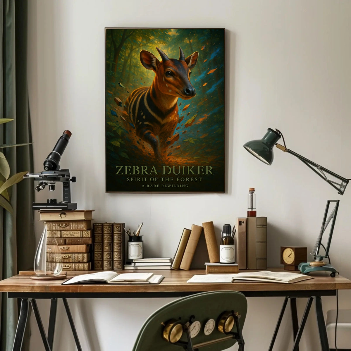 Zebra Duiker Spirit of the Forest Poster