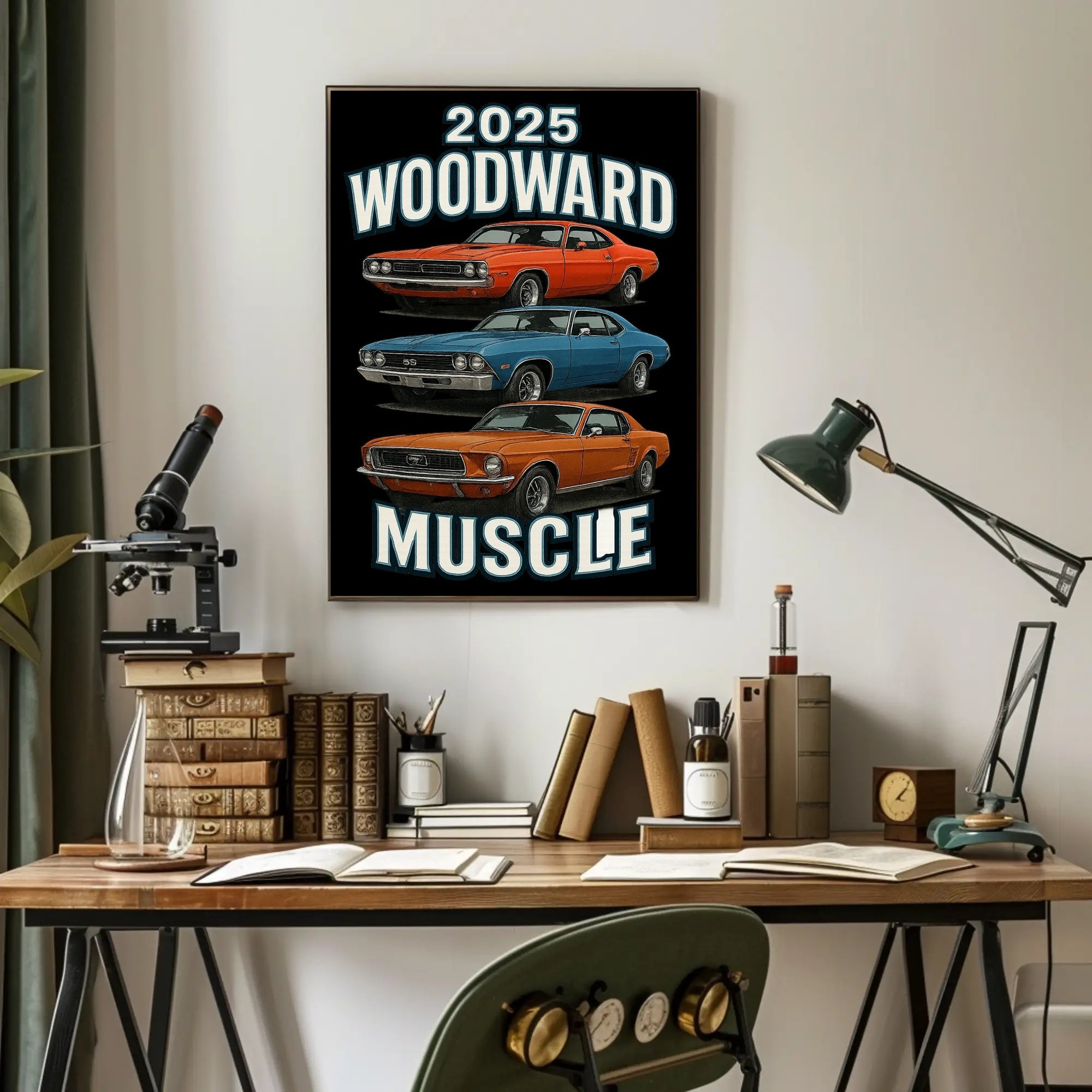 2025 Woodward Muscle Car Event Poster