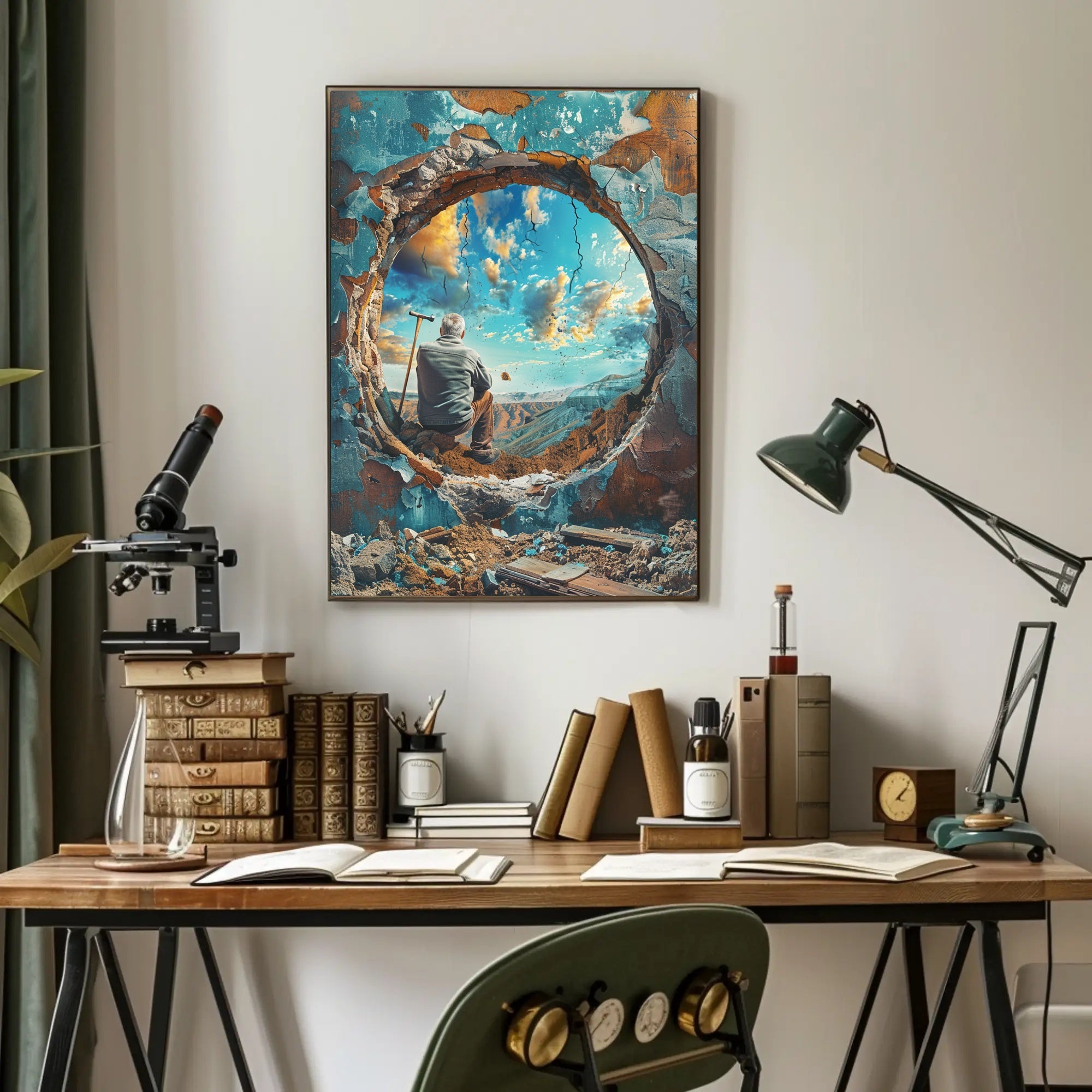 Through The Ruins Poster Art Print Decor PosterGoat