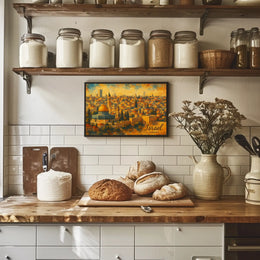 Jerusalem Skyline Artistic Impression Poster