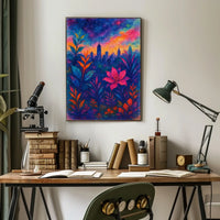Cityscape In Bloom Poster