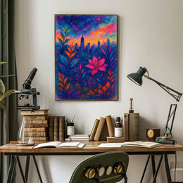 Cityscape In Bloom Poster