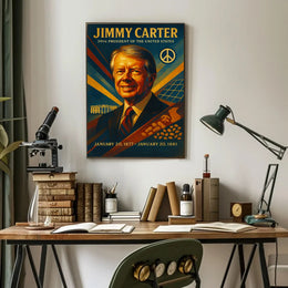Jimmy Carter Vintage Presidential Historical or Presidential Poster PosterGoat