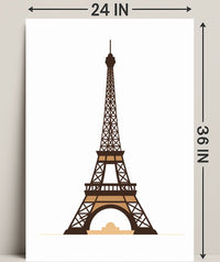 Eiffel Tower Illustration Poster