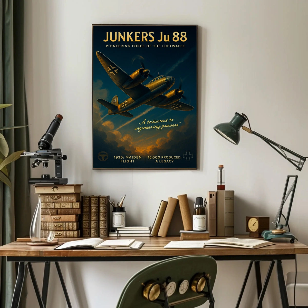 Junkers Ju 88 Pioneering Force of the Luftwaffe Poster